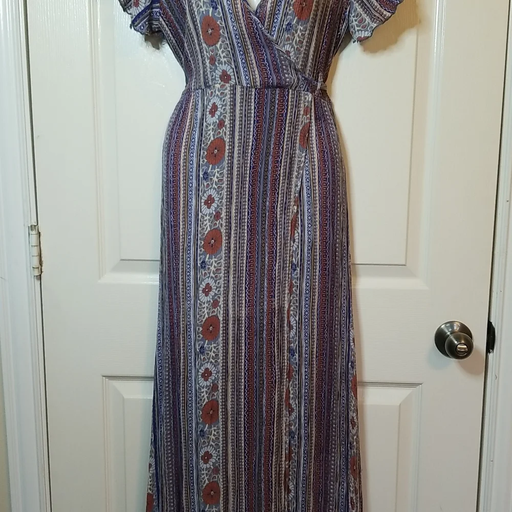 Patrons Of Peace Boho Wrap Maxi Dress - Picture 3 of 16